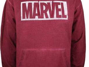 Marvel Distress Logo - Vintage Wash Pullover Hoodie