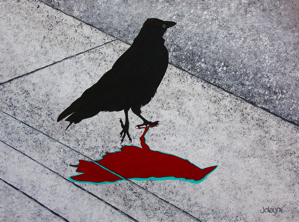 Crow crossing