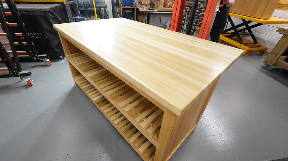 Thumbnail: 6 foot Kitchen Island in Beech & Tulip
