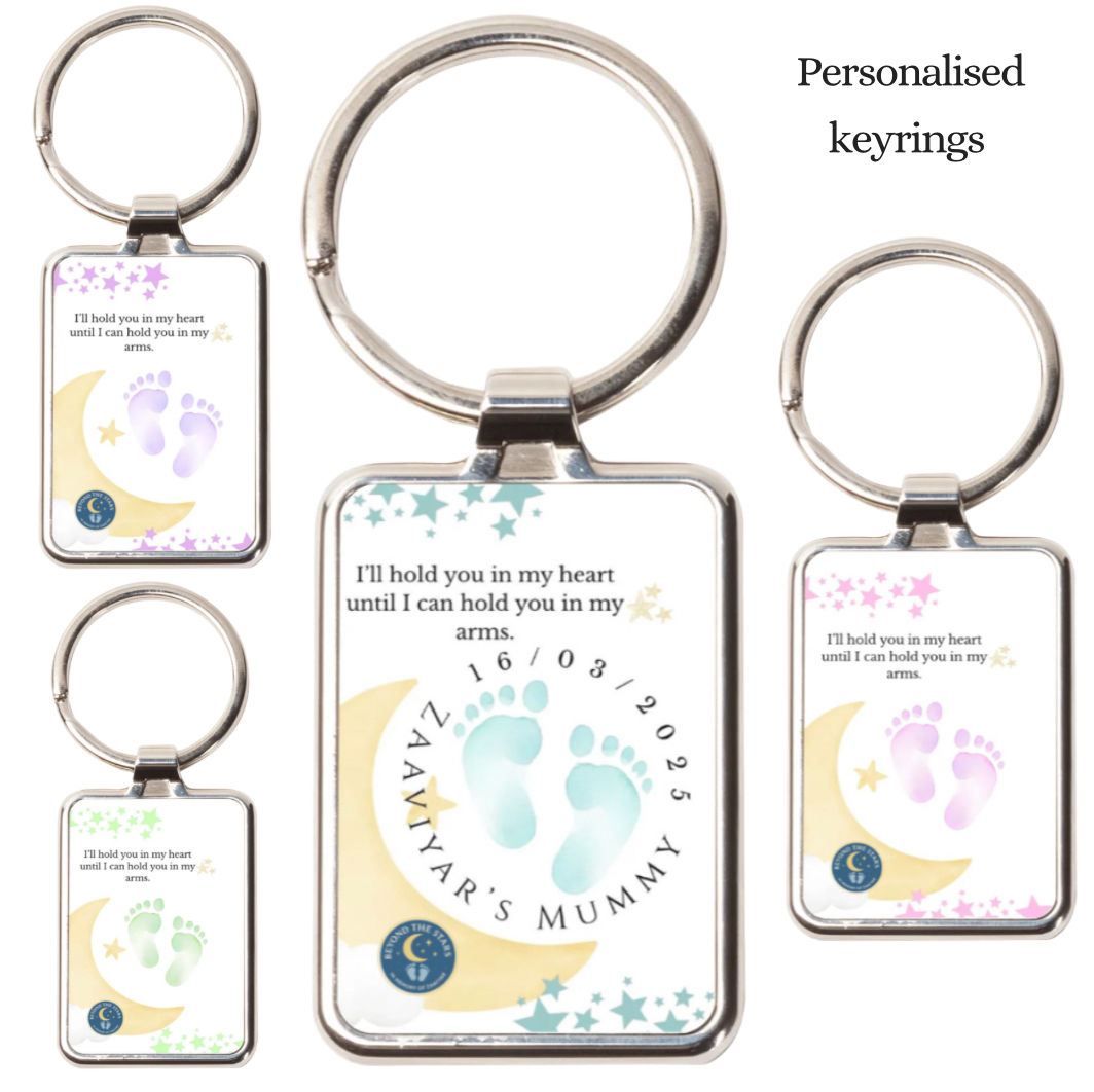 Hold you in my heart keyring