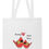 Thumbnail: Personalised Mummy Baby Cardinal Tote Bag