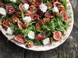 Delicious sweet arugula salad