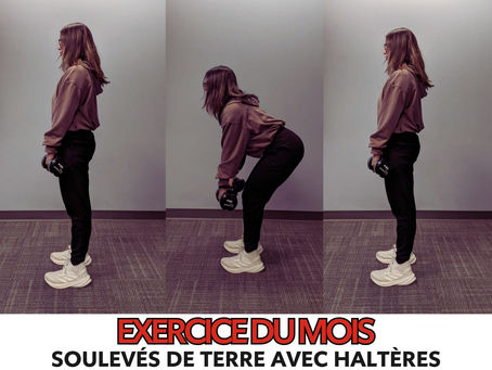 Soulevés de terre avec haltères