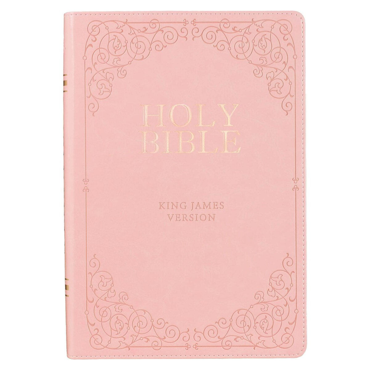 Pink Faux Leather Giant Print Full-size King James Version Bible