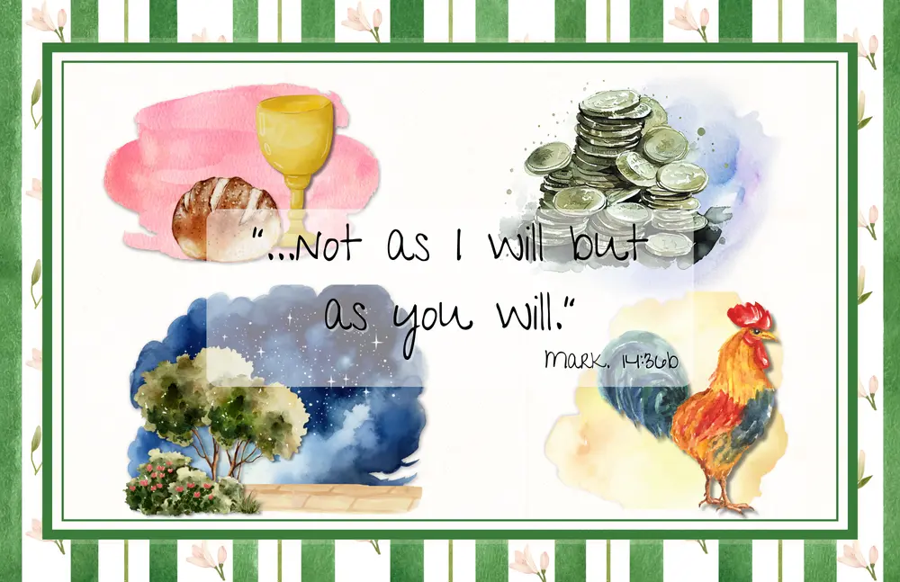 Scripture Placemat - Holy Week Events