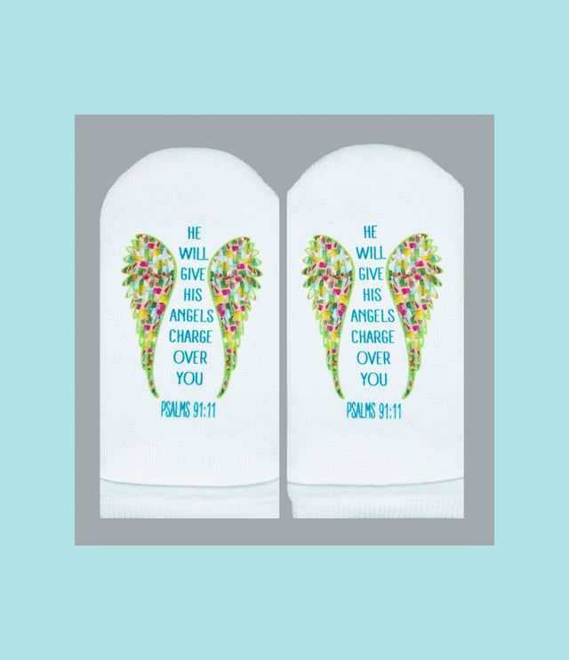 Thumbnail: Standing on the Word Socks Psalms 91:11 Angels