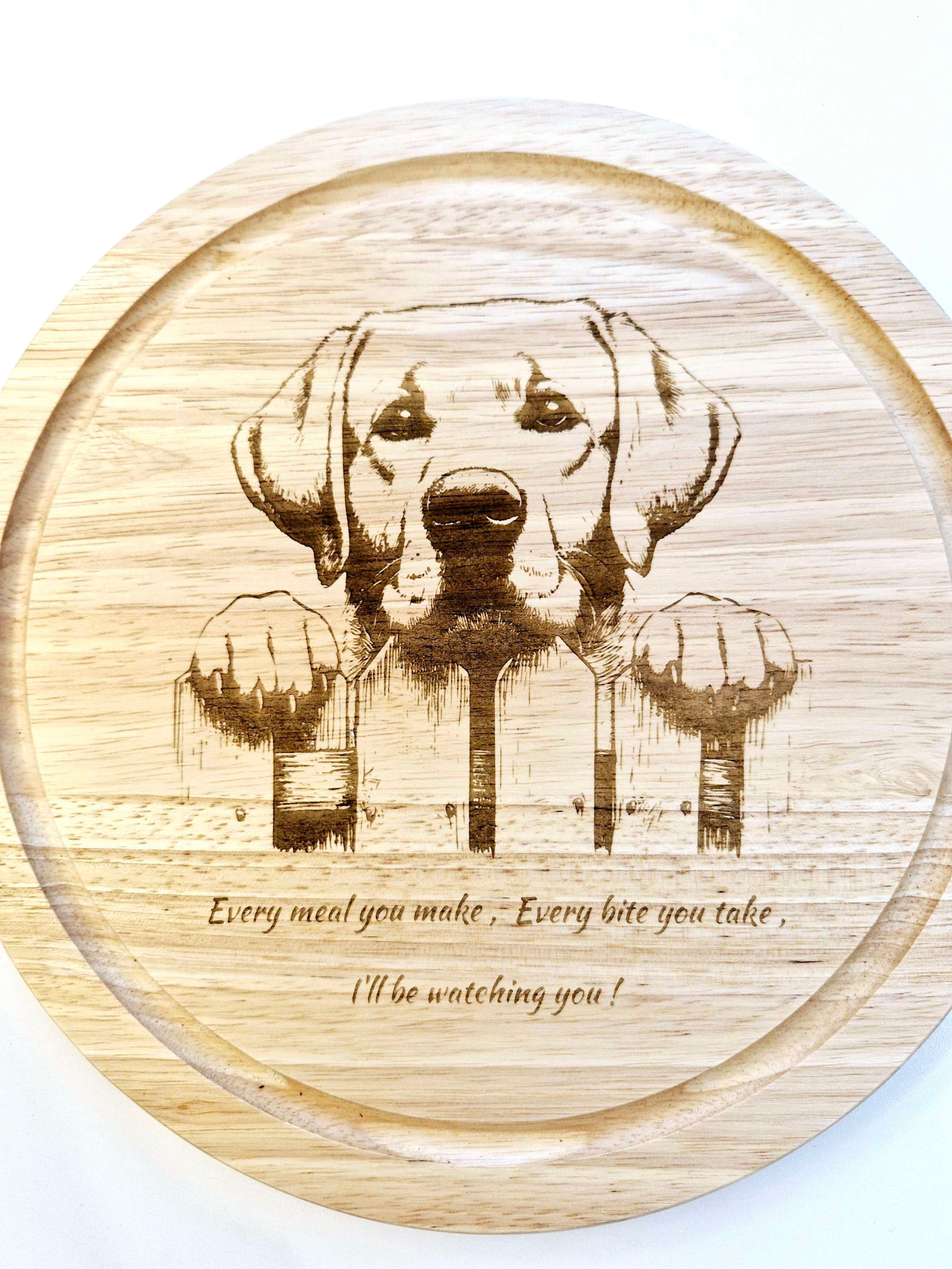 Labrador dog breed wooden board