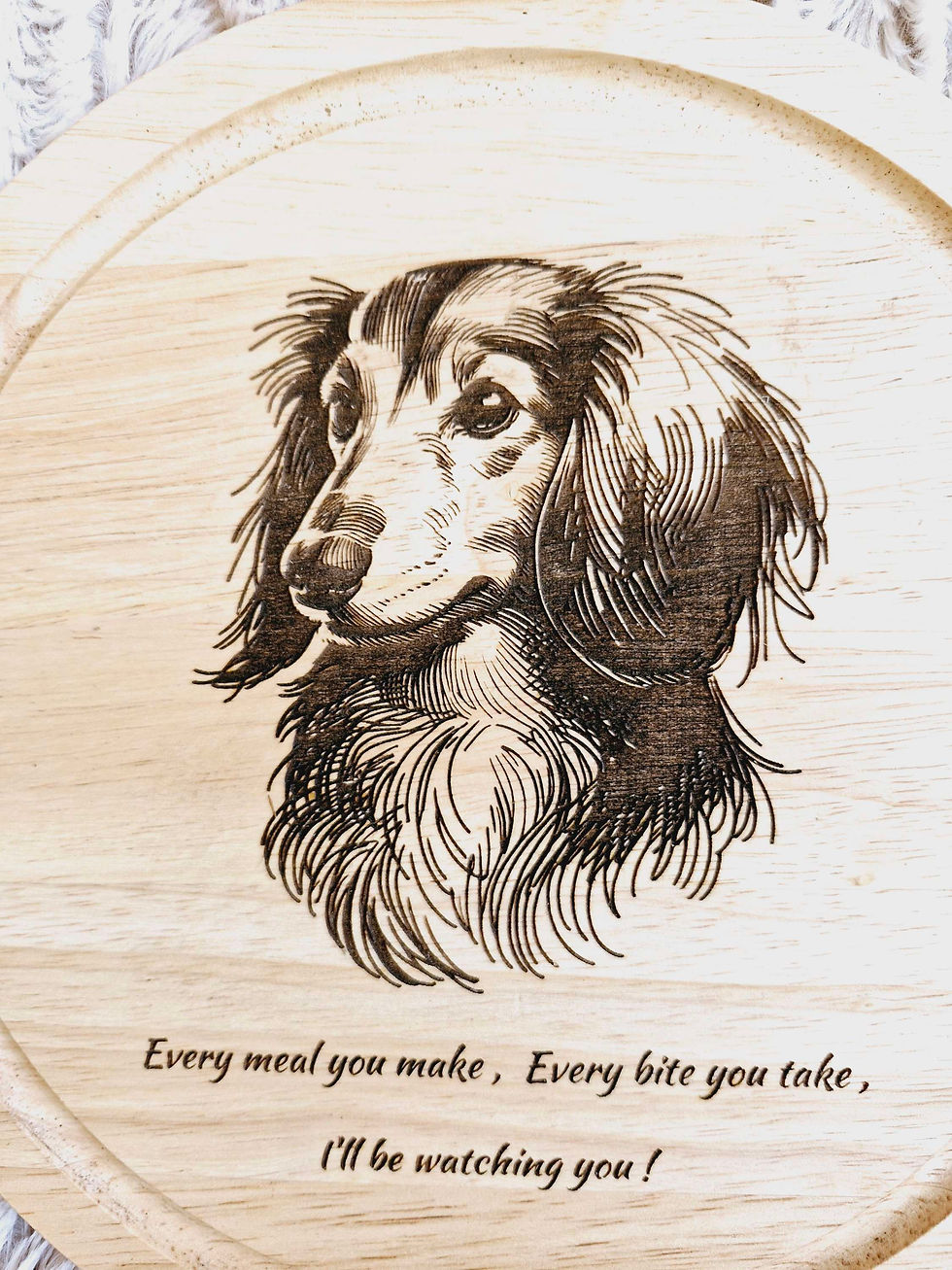 Long haired Dachshund gift