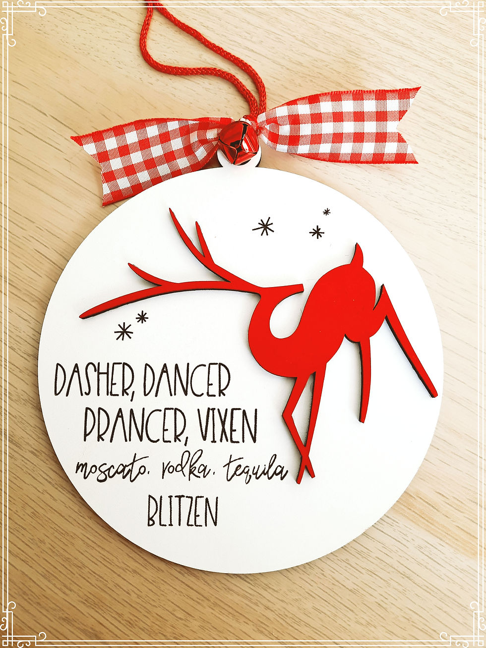 Reindeer christmas bauble