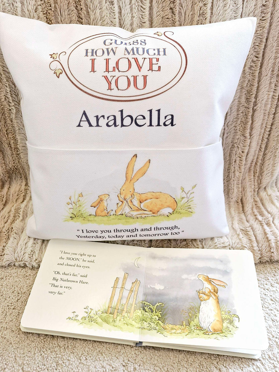 Thumbnail: Guess how much i love you reading cushion