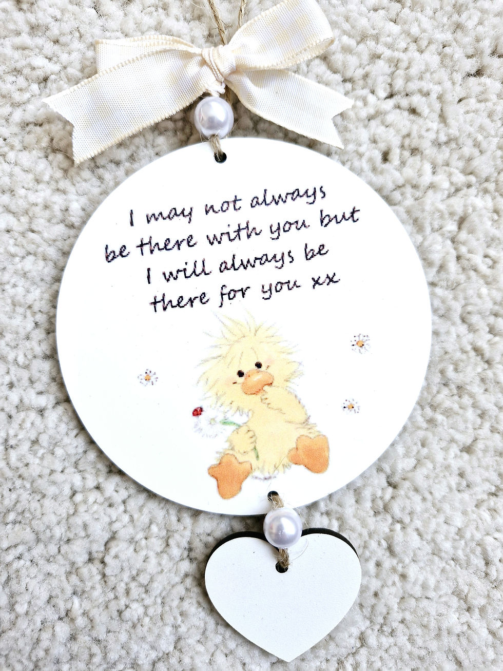Duck sentimental hanging ornament