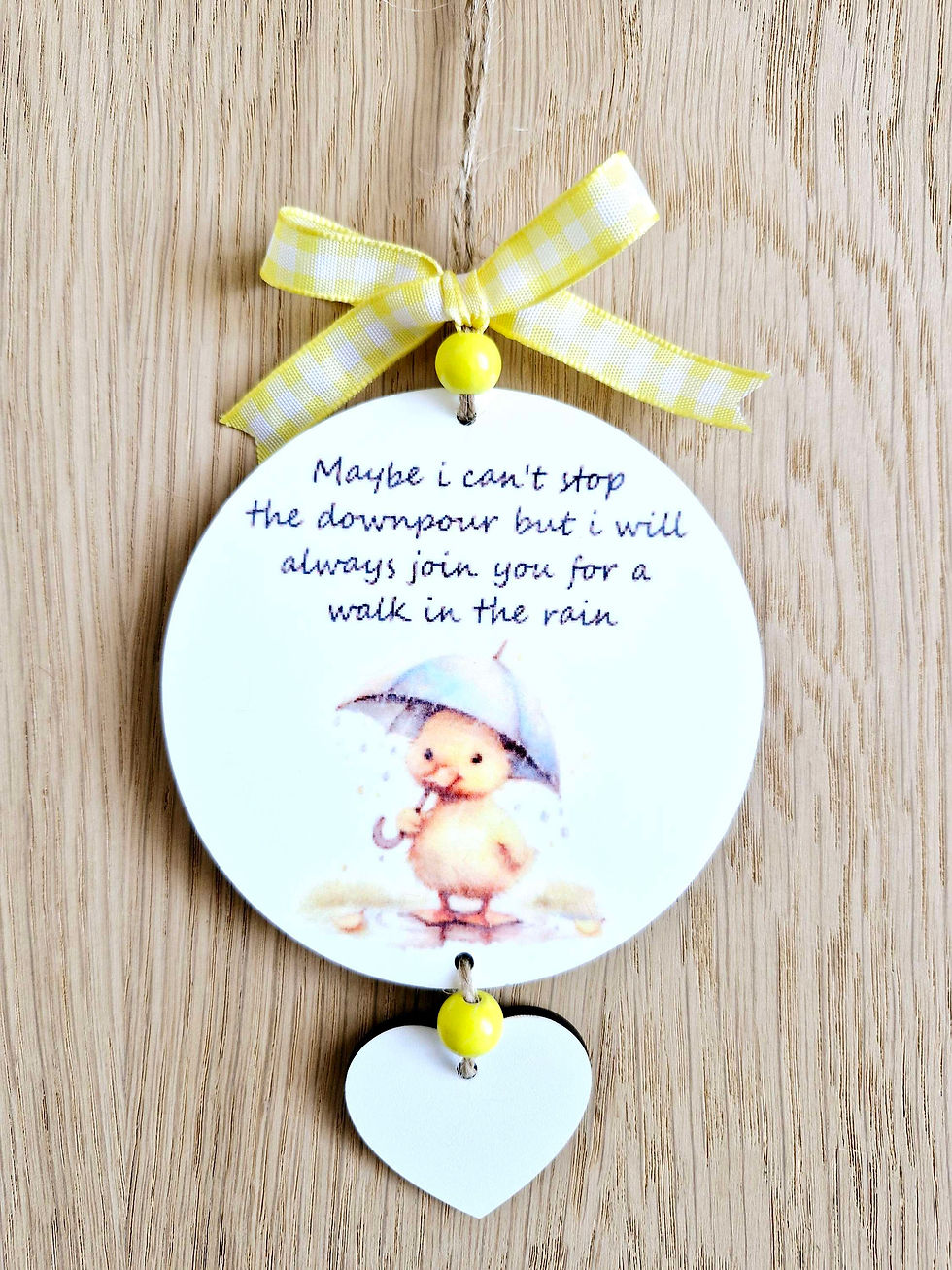 Friendship hanging ornament