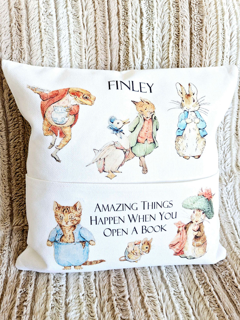 Thumbnail: Dr Suess personalised reading cushion