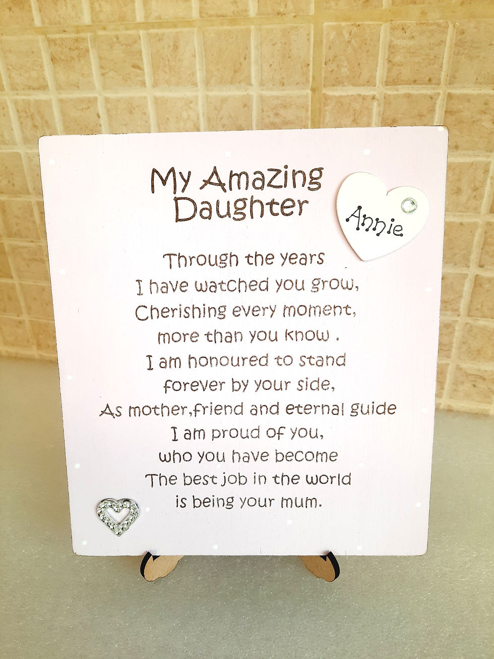 Amazing daughter poem DIY