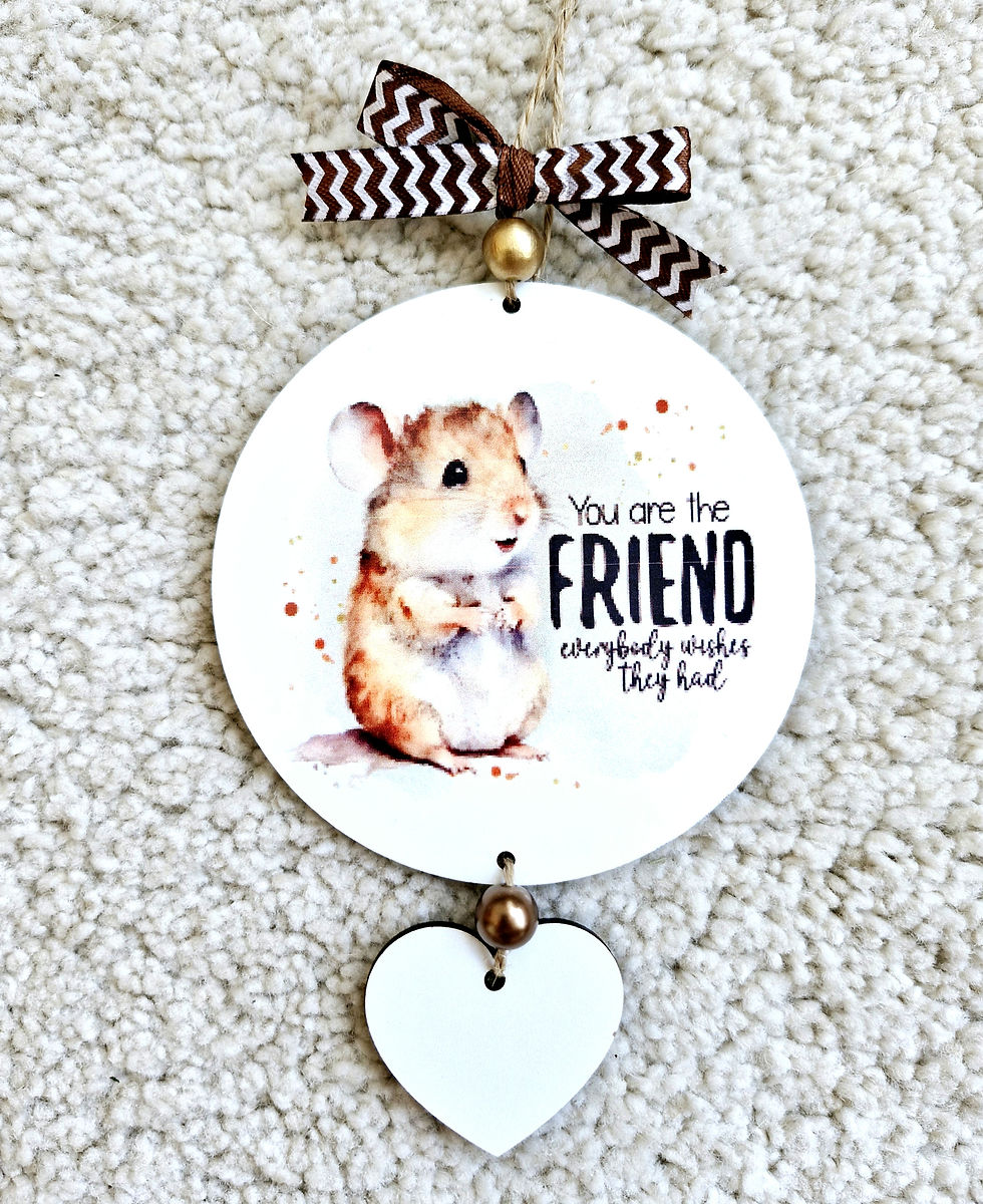 Country style plaque Personalised friends gift