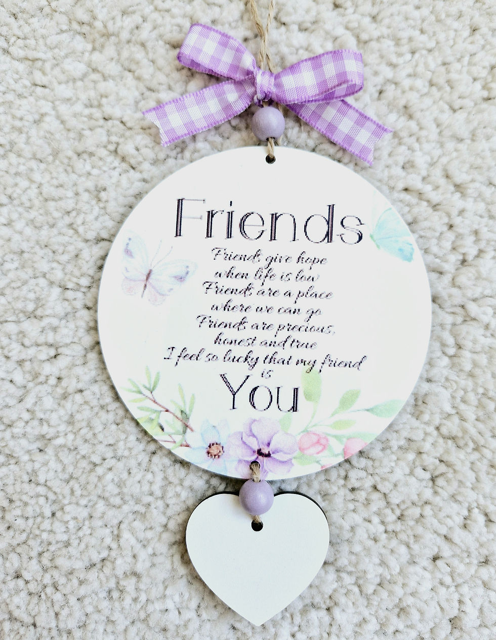 Thumbnail: Personalized Friend hanging ornament