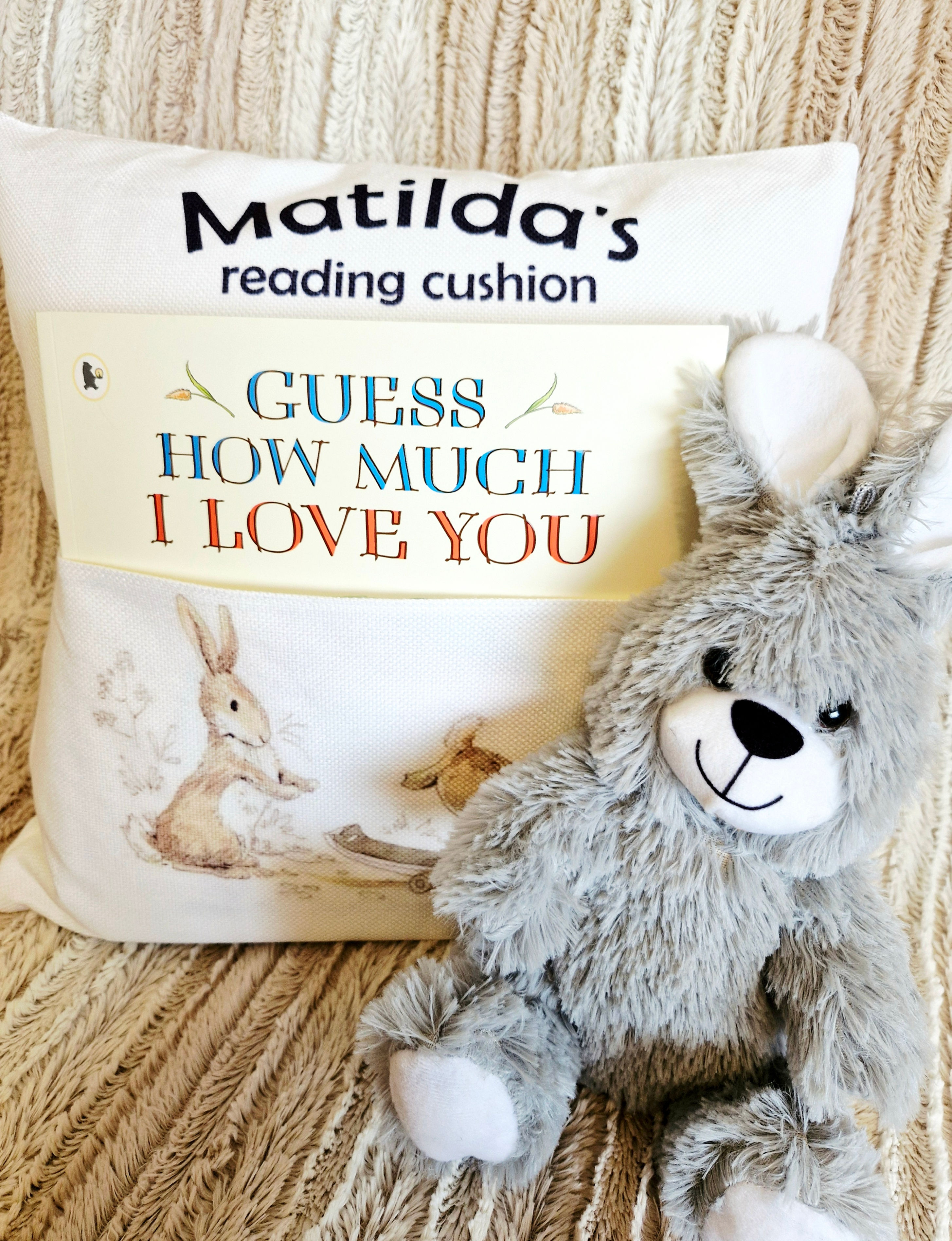 Personalised bunny rabbit gift set