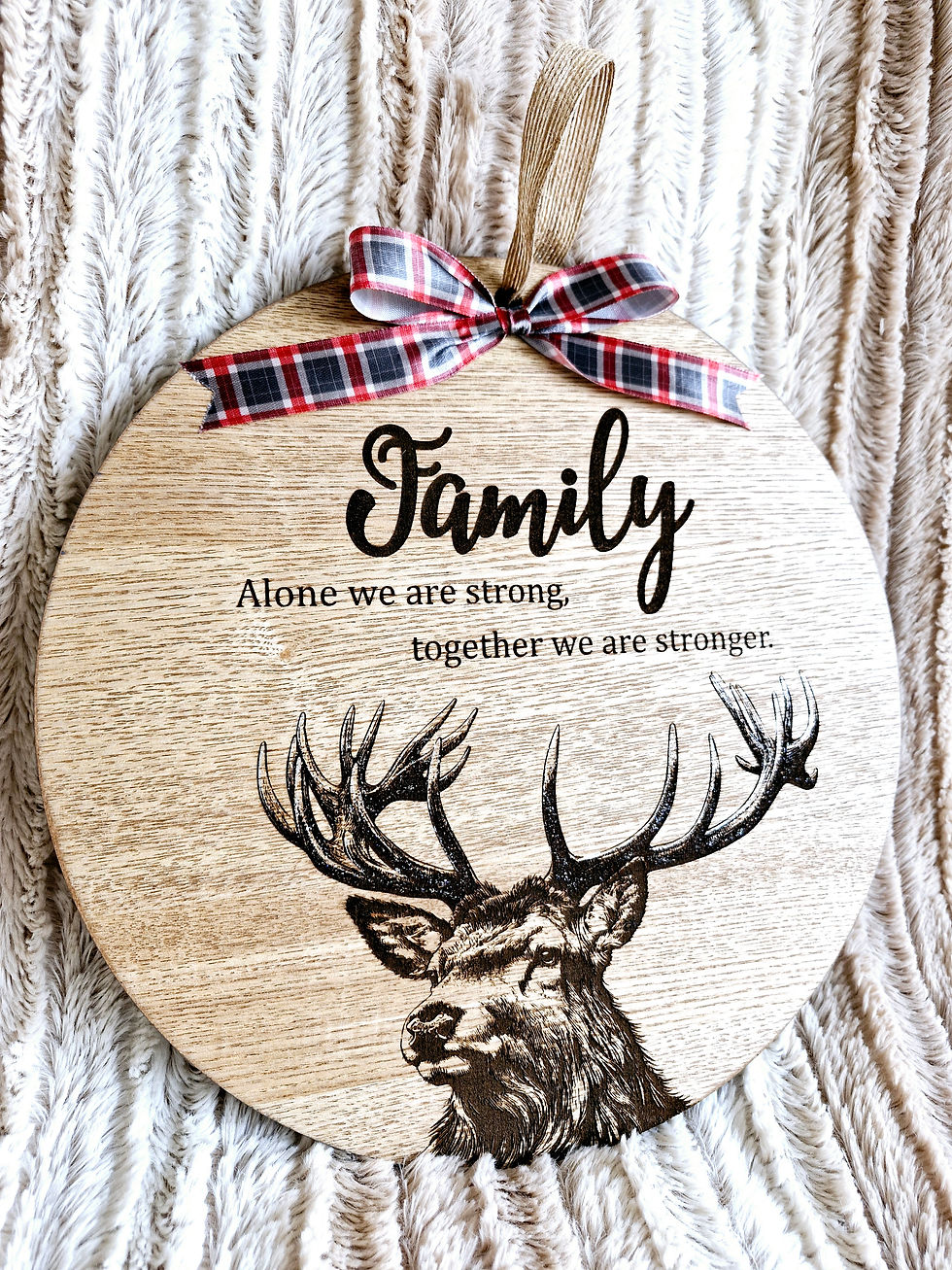 Stag gift plaque