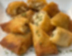 chicken cheese steak egg rolls