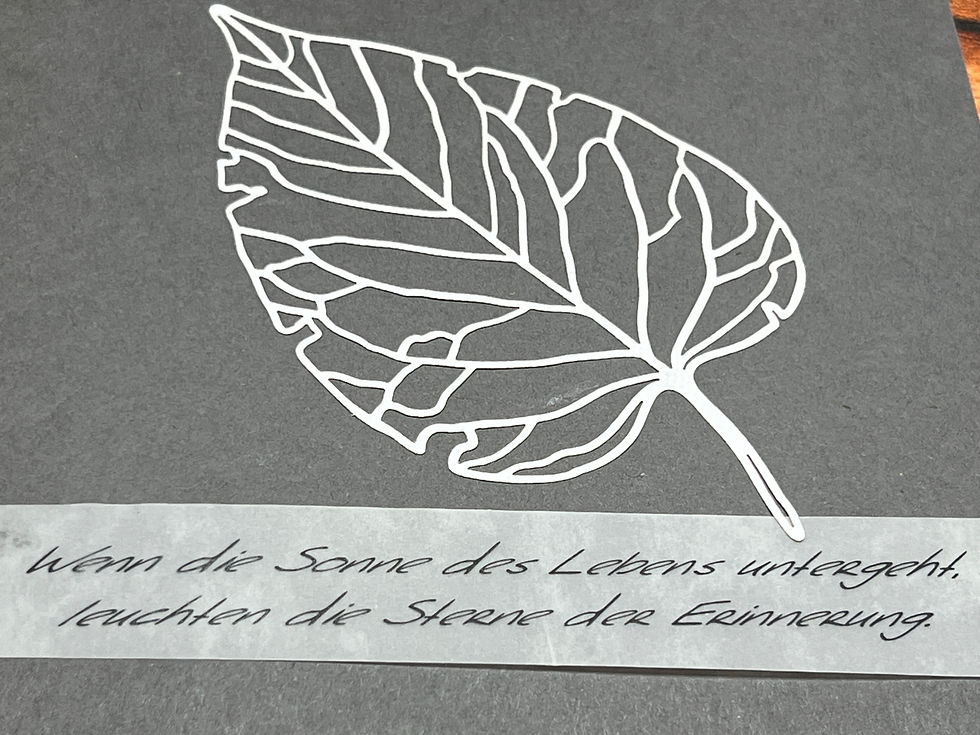 Miniaturbild: Trauerkarten Set Blätter