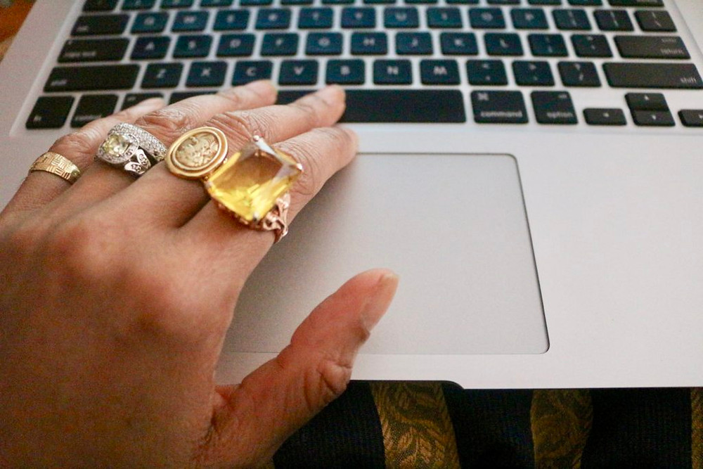 Stacked rings for the win. Mixed with new and vintage.