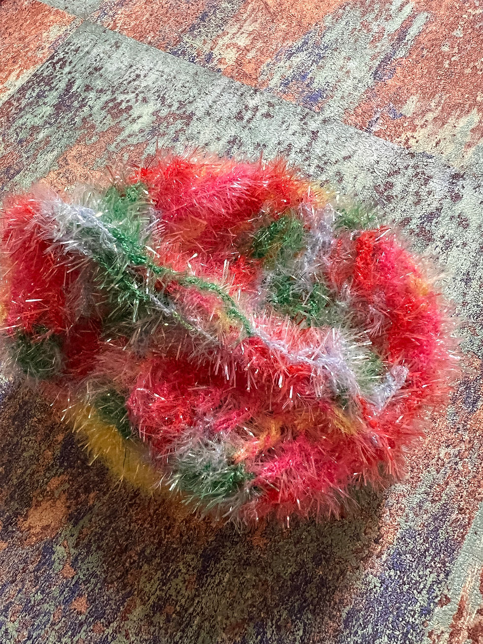 Miniaturbild: Bunte Peeling Häkelblume