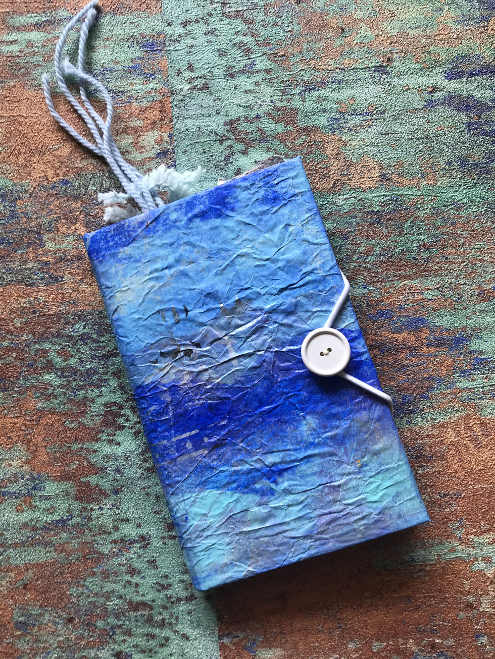 Junk Journal Writing blau silber.1.jpeg