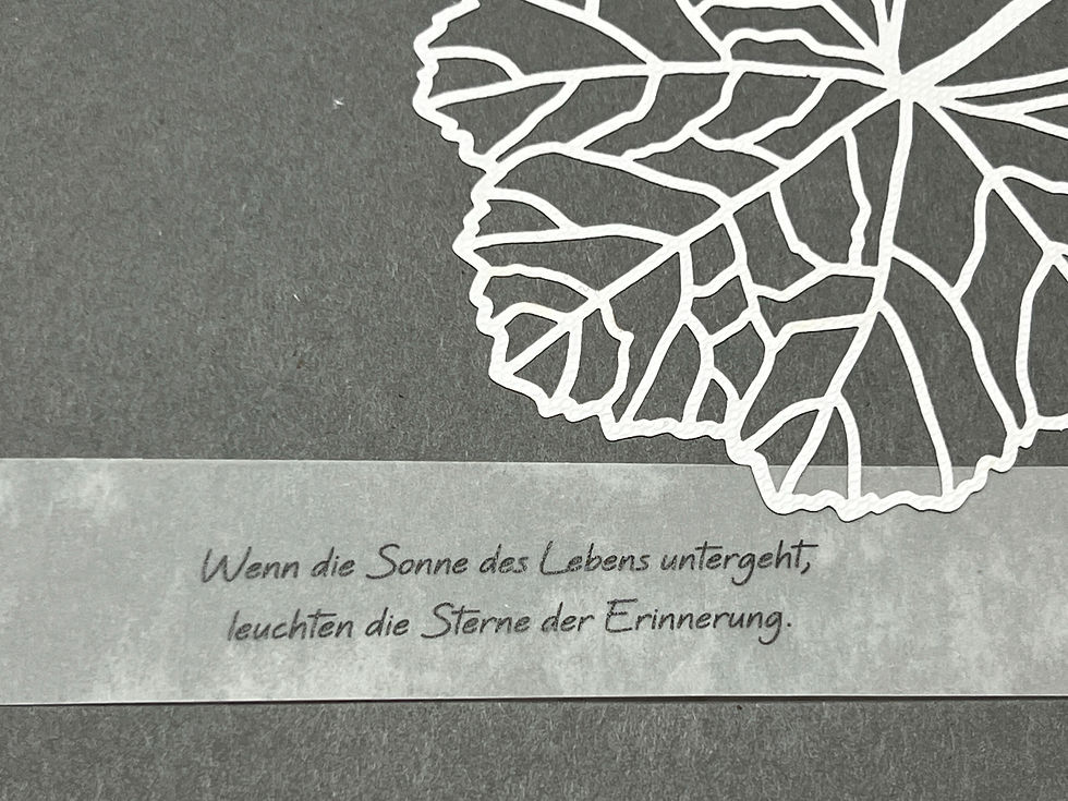 Miniaturbild: Trauerkarten Set Blatt und Baum