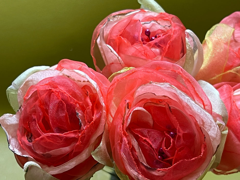 Stoff Rose Pfirsich