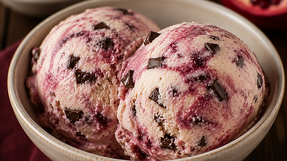 2 Scoop Chocolate Chip and pomegranate
