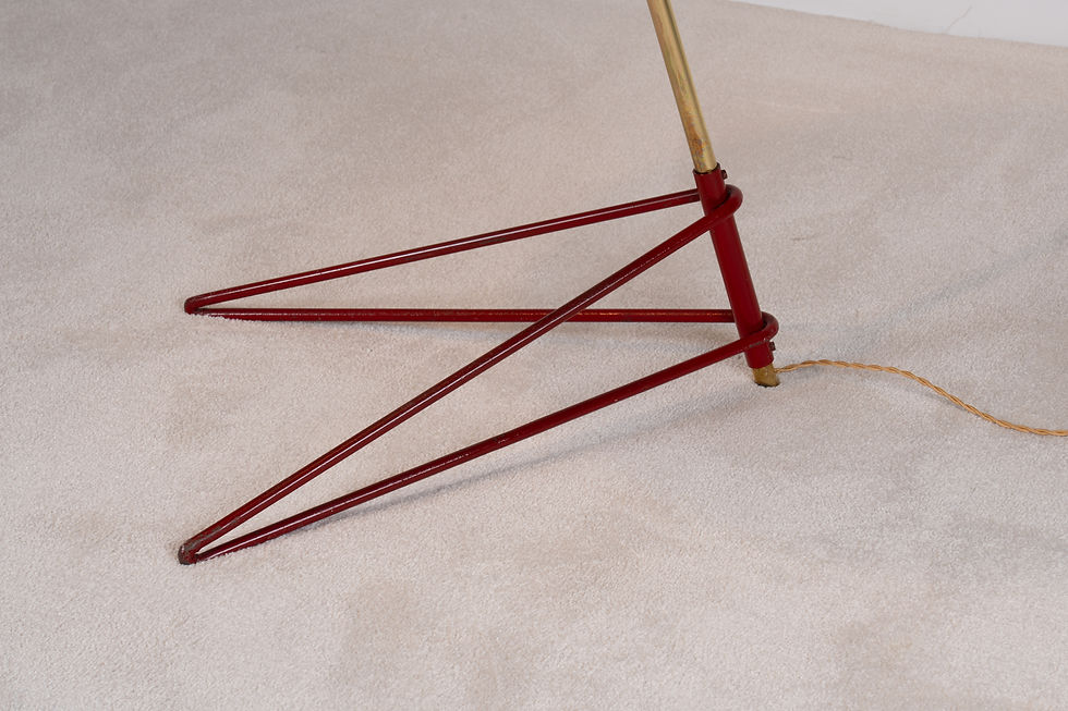 Thumbnail: LAMPADAIRE ARLUS BEIGE ET ROUGE