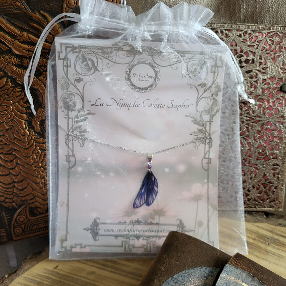 Miniature : Collier Nymphe Céleste Saphir
