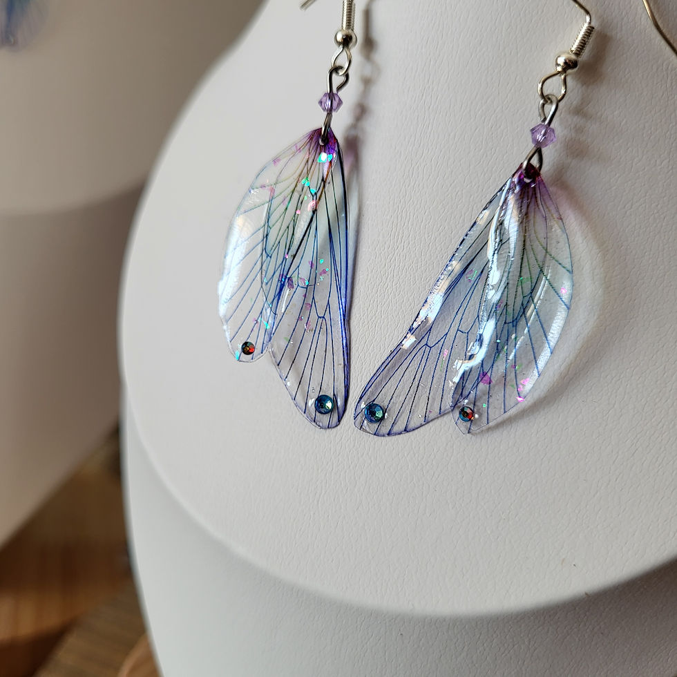 Miniature : Boucles d'oreilles Nymphe Célestes Iolite