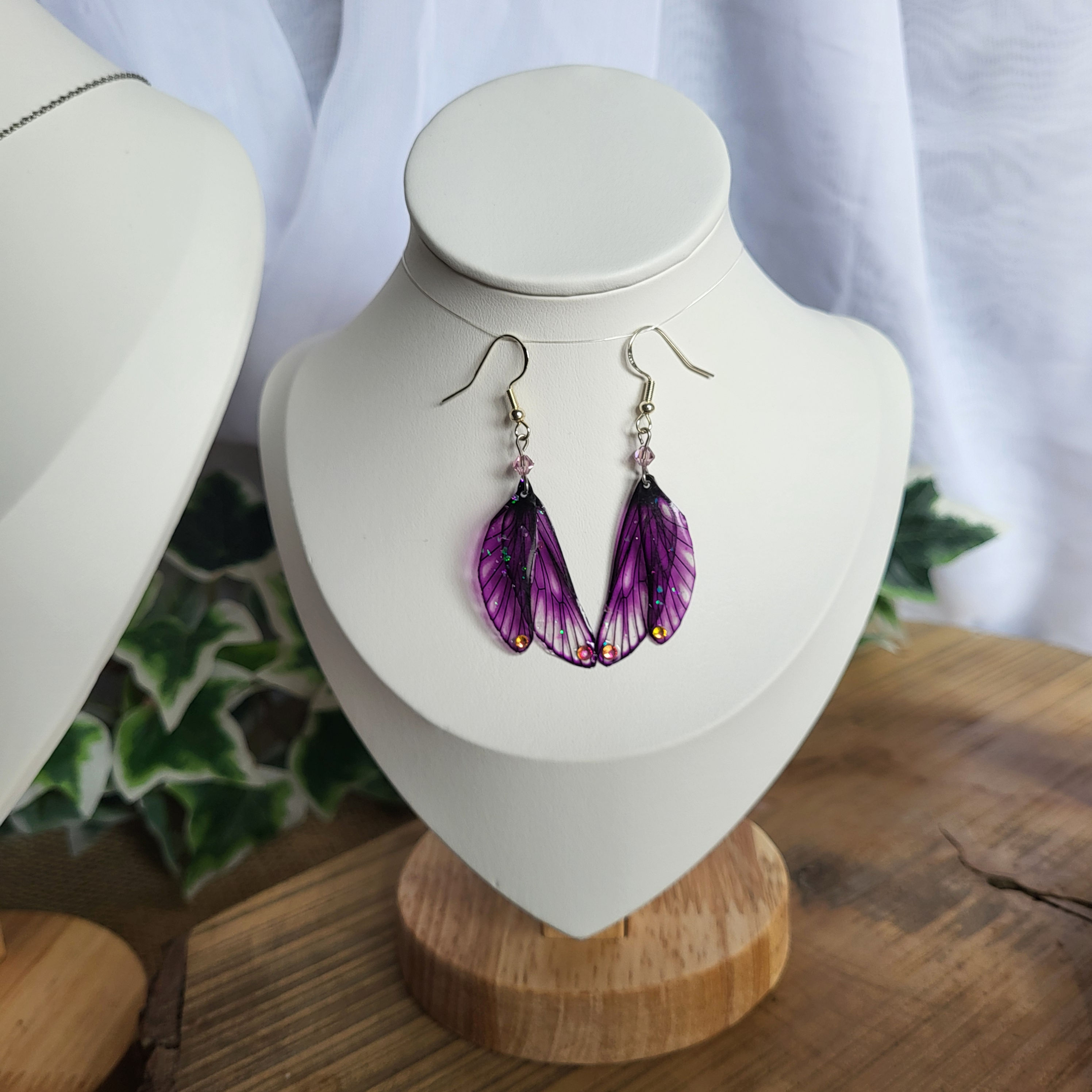 Boucles d'oreilles Nymphe Céleste Almandine