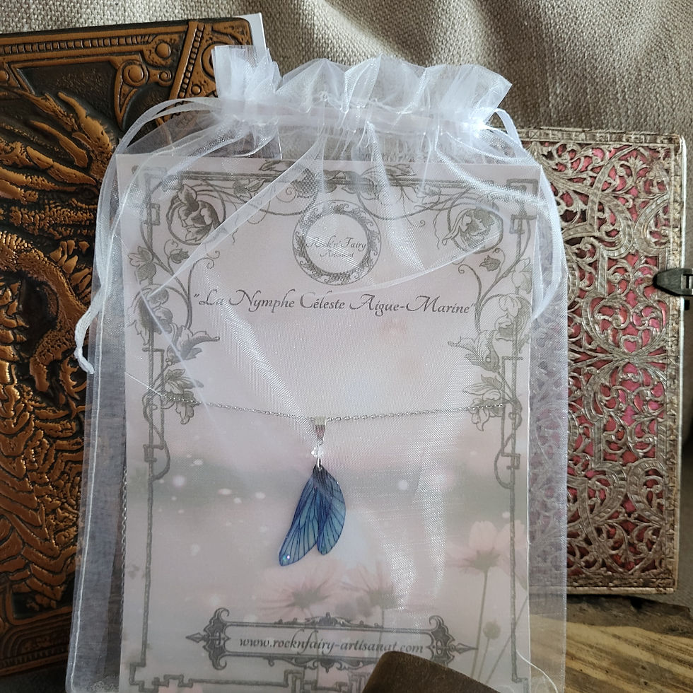 Miniature : Collier Nymphe Céleste Aigue-Marine
