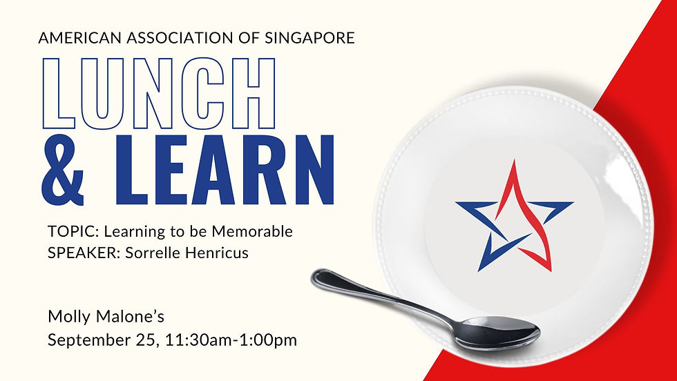 Lunch & Learn: Learning to be Memorable