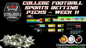 College Football Best Bets for Week 11! 