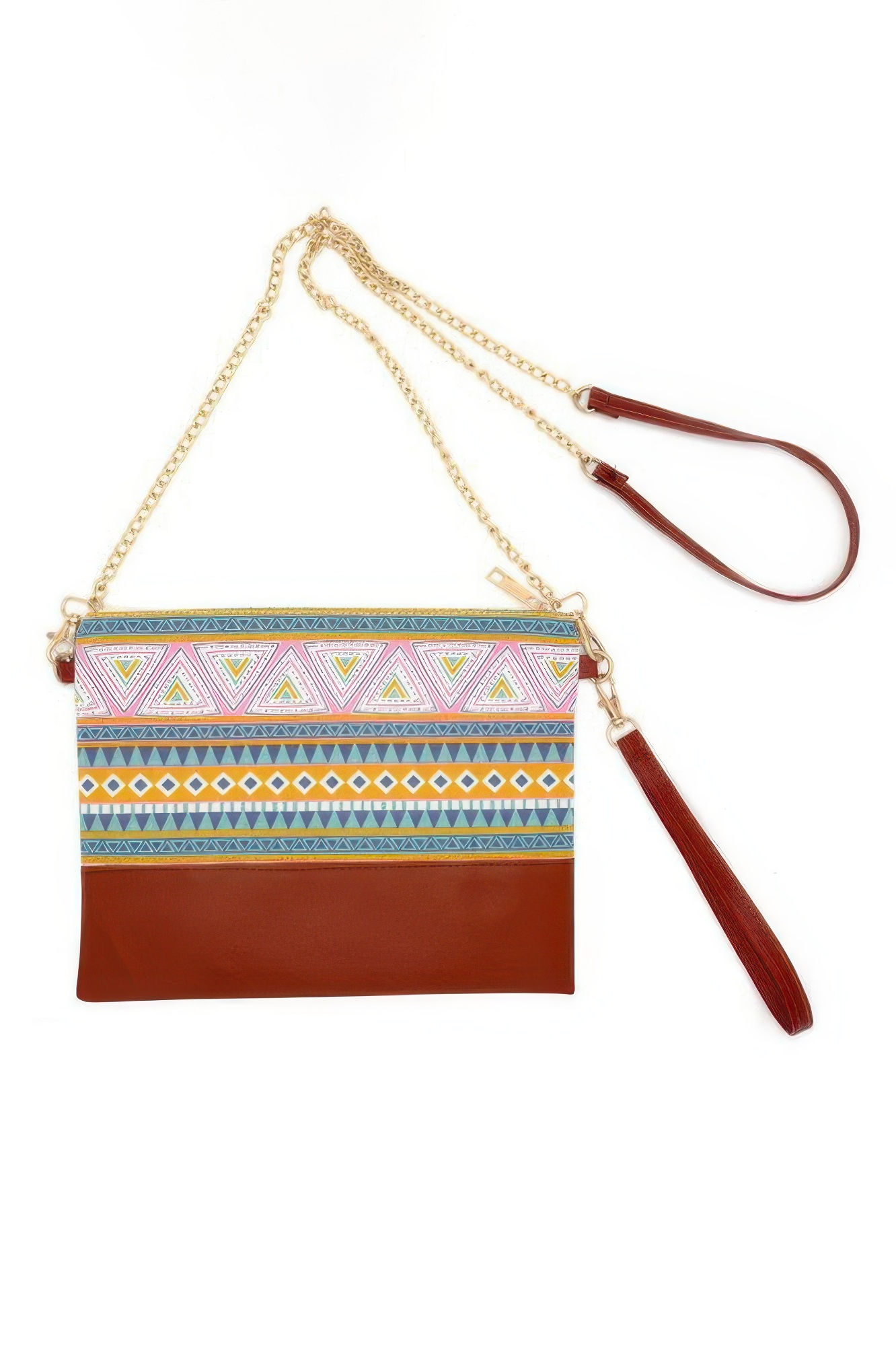 Aztec Crossbody & Wristlet Bag 