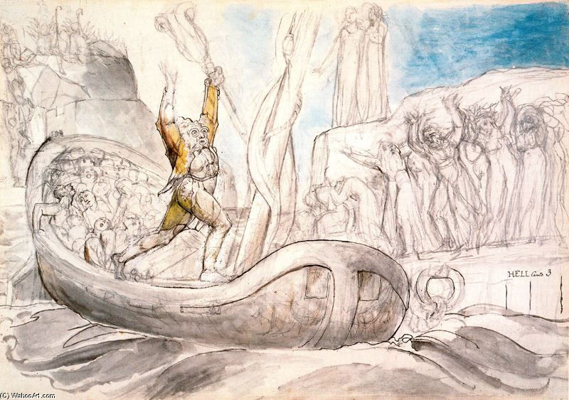 CARONTE SECONDO WILLIAM BLAKE