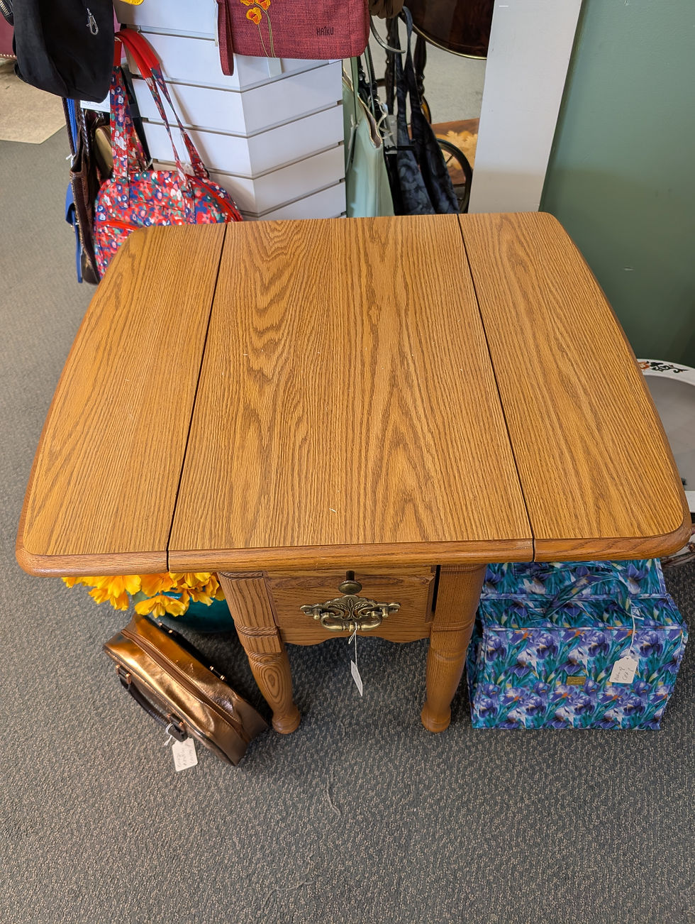 Oak Dropleaf Table with Formica Top