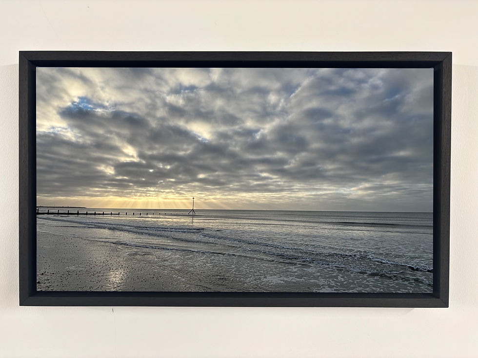Thumbnail: Bracklesham Bay Panoramic Canvas Print - No5