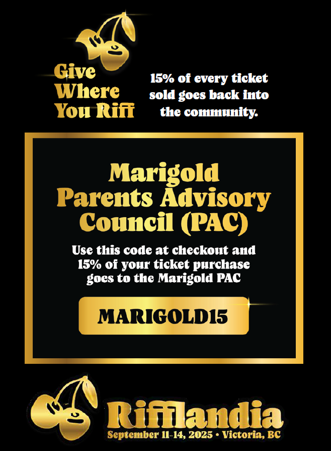 Rifflandia (Sep 11-14) - Use 'MARIGOLD15' Code at checkout!