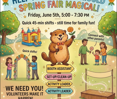 Annual Spring Fair on June 5th - Help Us Make the Spring Fair Magical!