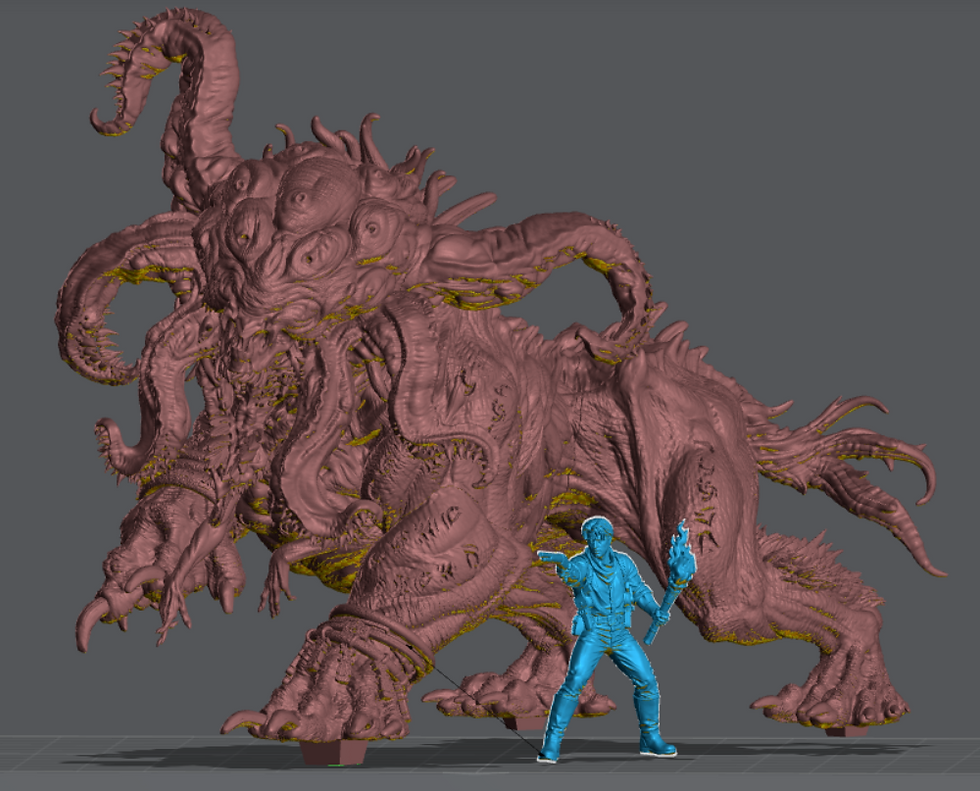 Thumbnail: Black Sphinx - Cosmic Horror and Science Fiction Hero Miniature