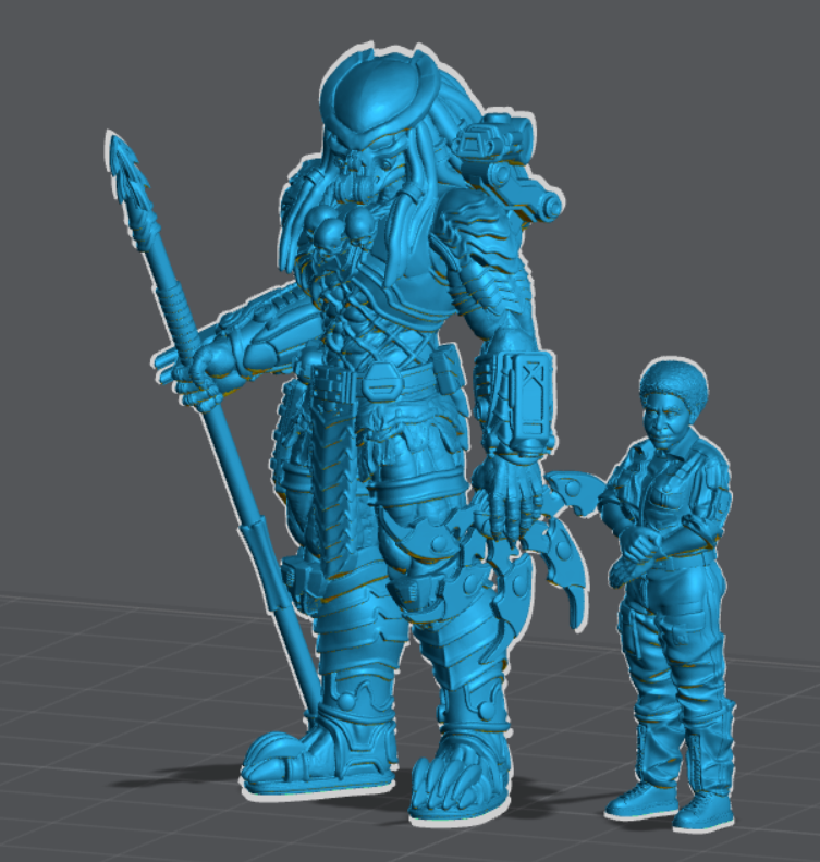 Thumbnail: Celtic Skull Hunter - 32mm Scale Papsikels Sci Fi Miniatures