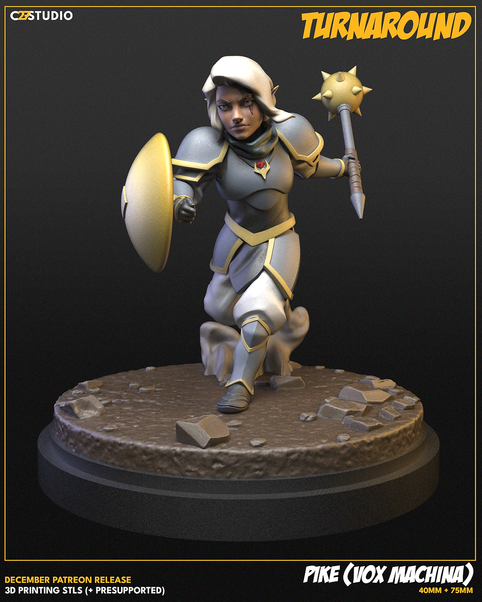 Thumbnail: Battle Nun Miniature inspired by Vox Machina