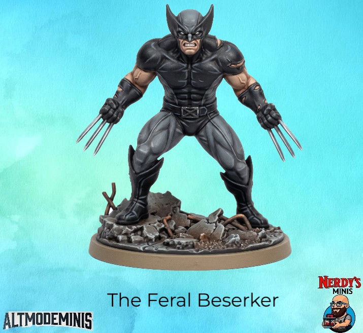 The Feral Berserker - 3D Printed Miniature