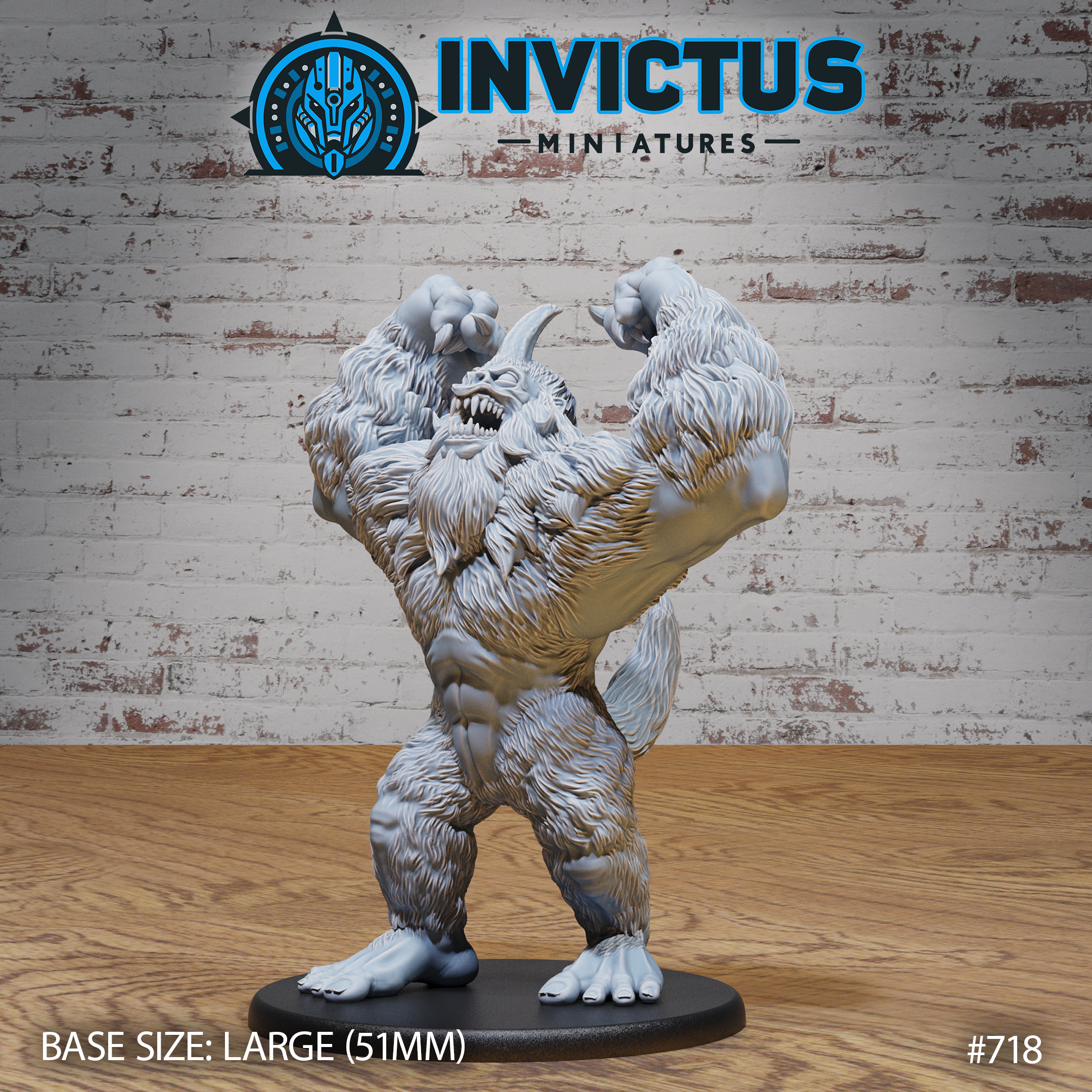 Horned Yeti (Attacking) - Sci Fi Miniatures