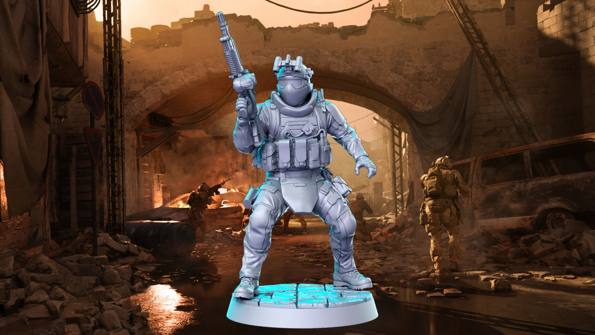 Velikan, Modern Warfare - 3d printed minis | 30mm 32mm