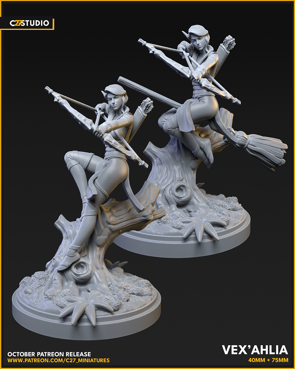 Thumbnail: Ranger Danger Miniature inspired by Vox Machina